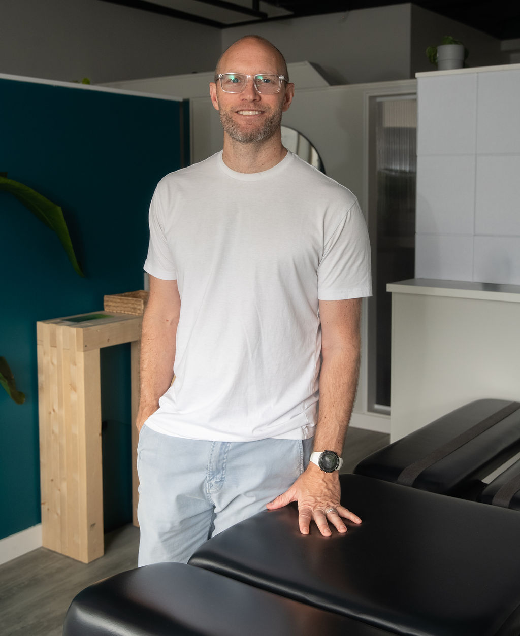 Chiropractor Dr. Brad Johns at his studio in Lynn Valley North Vancouver